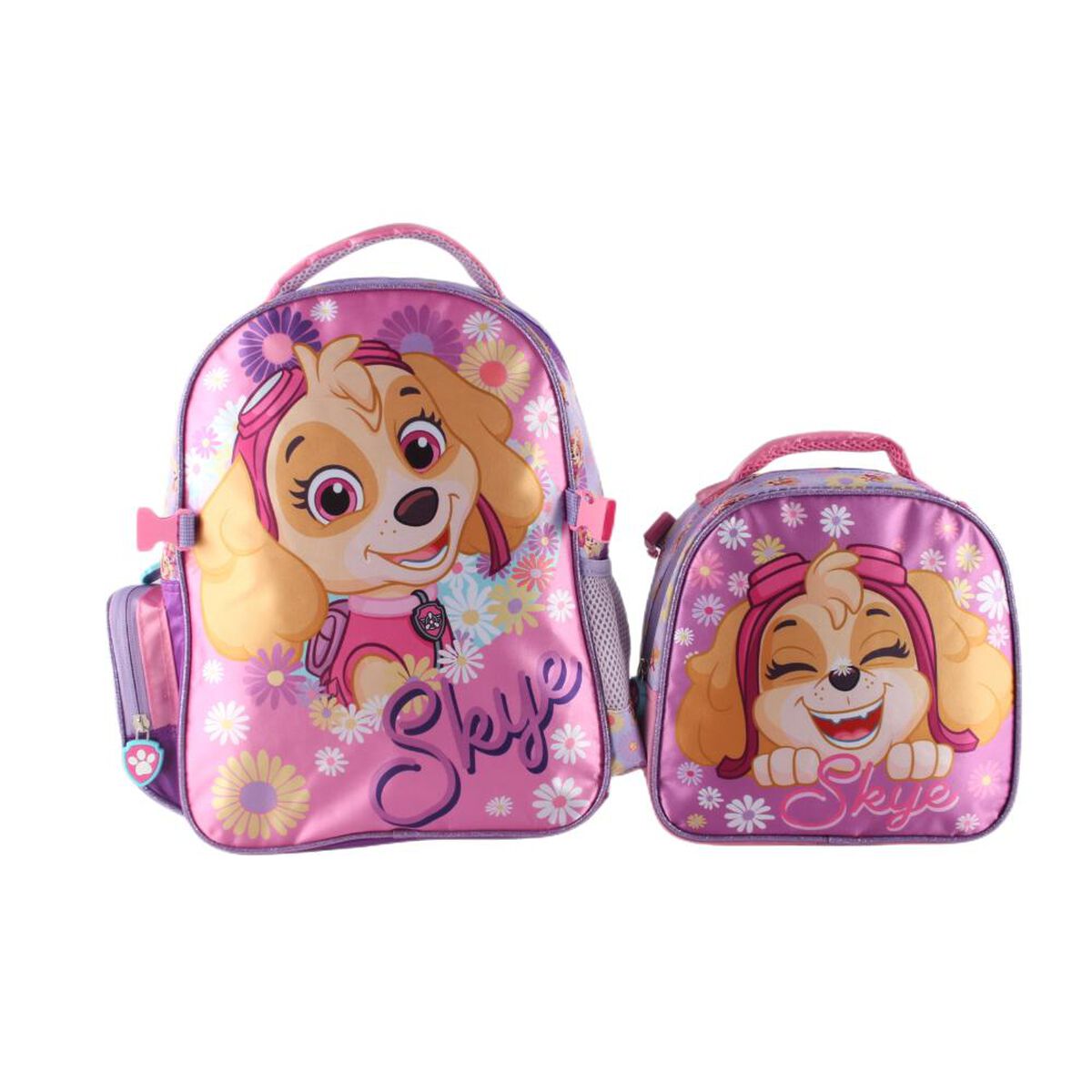 Mochila Satín con Lonchera Skye Paw Patrol 14"