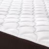 Cama Europea Rosen 2 Plazas Ergo T + Respaldo + 2 Veladores Grafito