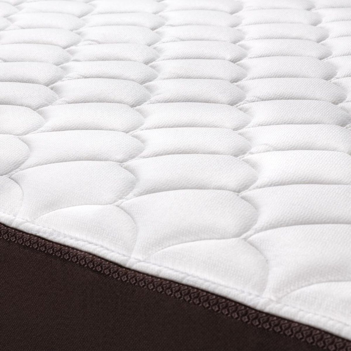 Cama Europea Rosen 2 Plazas Ergo T + Respaldo + 2 Veladores Grafito