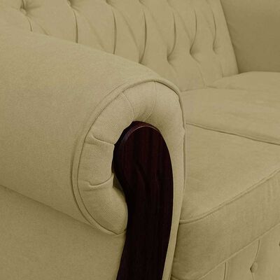 Imagen 2 del producto Juego de Living Elegant Detail Orlando Sofá 3 Cuerpos + Dos Sillones 1 Cuerpo Beige