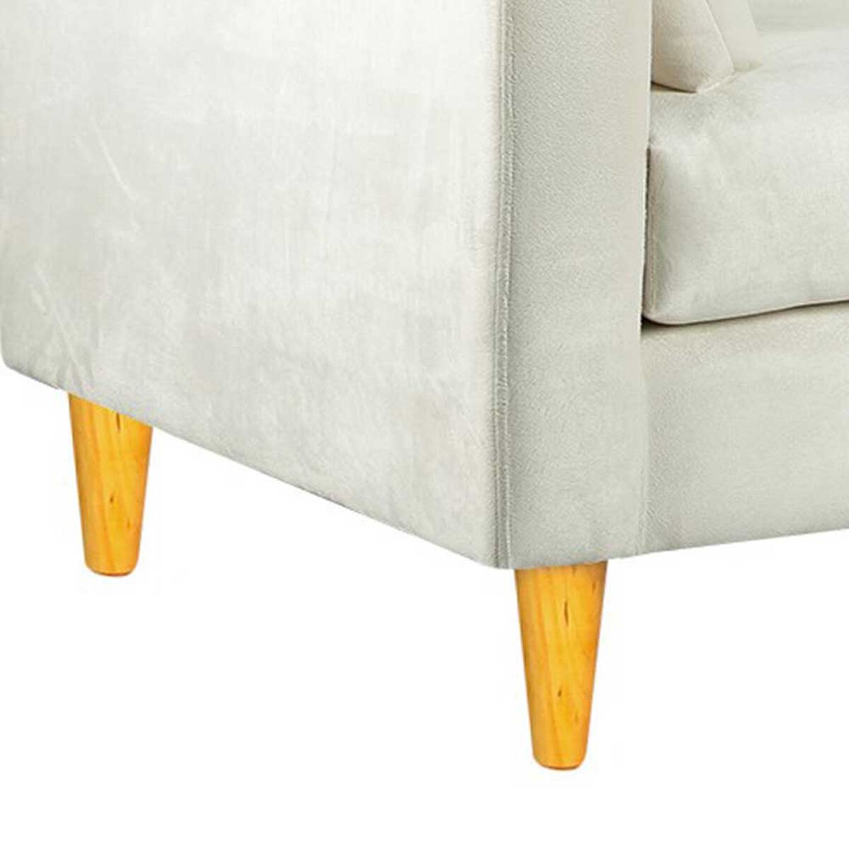 Sofá Bodevir Sky Felpa 04 3 Cuerpos Crudo 