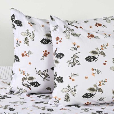 Imagen 2 del producto Juego de Sábanas Elements & Co 200 Hilos 2 Plazas Bird Blanco