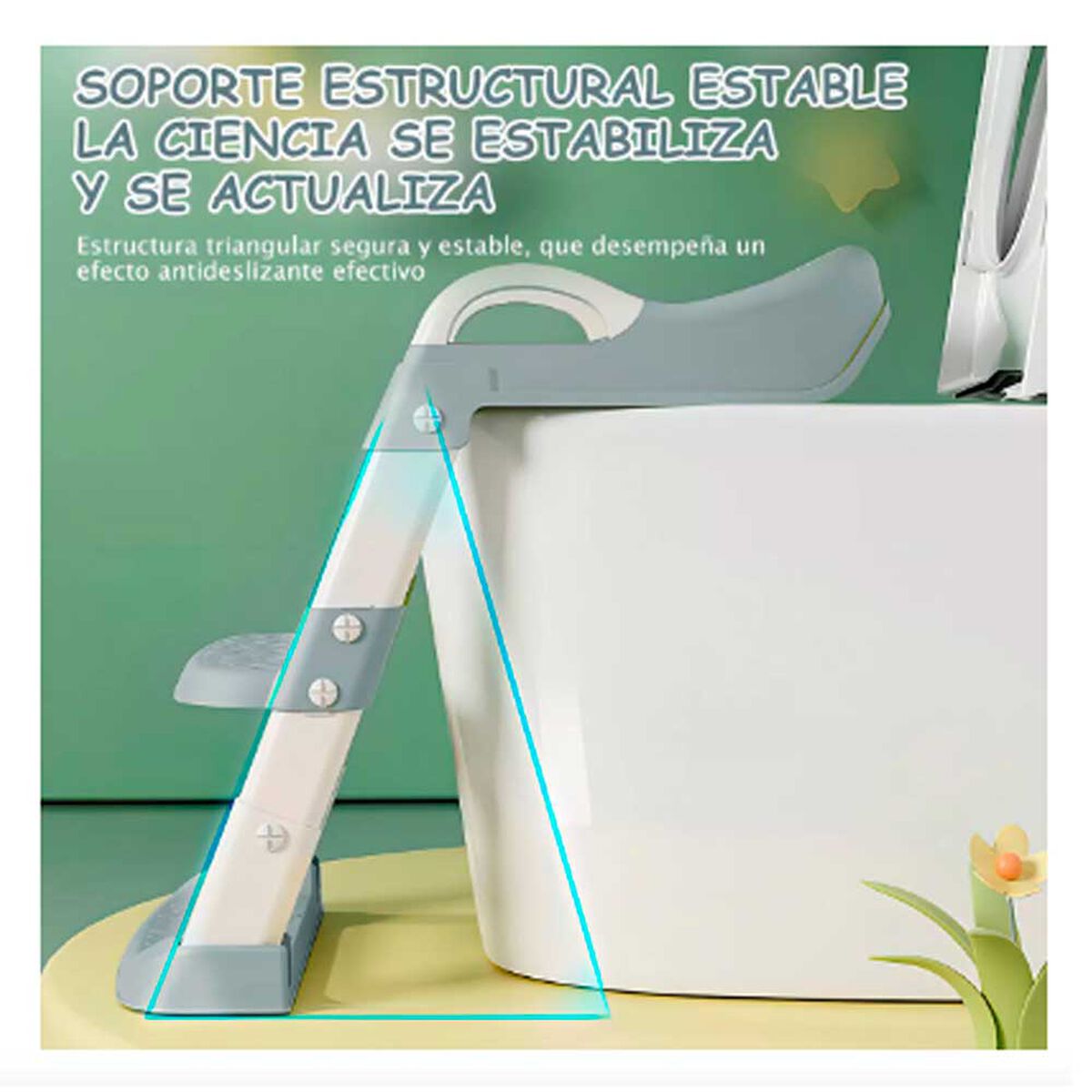Asiento reductor con Escalera para Baño Bebesit