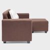 Sofá Seccional Mexx Muebles Ginebra 5 Cuerpos Chocolate