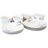 Set Vajilla Doral Adela 12 Piezas Multicolor