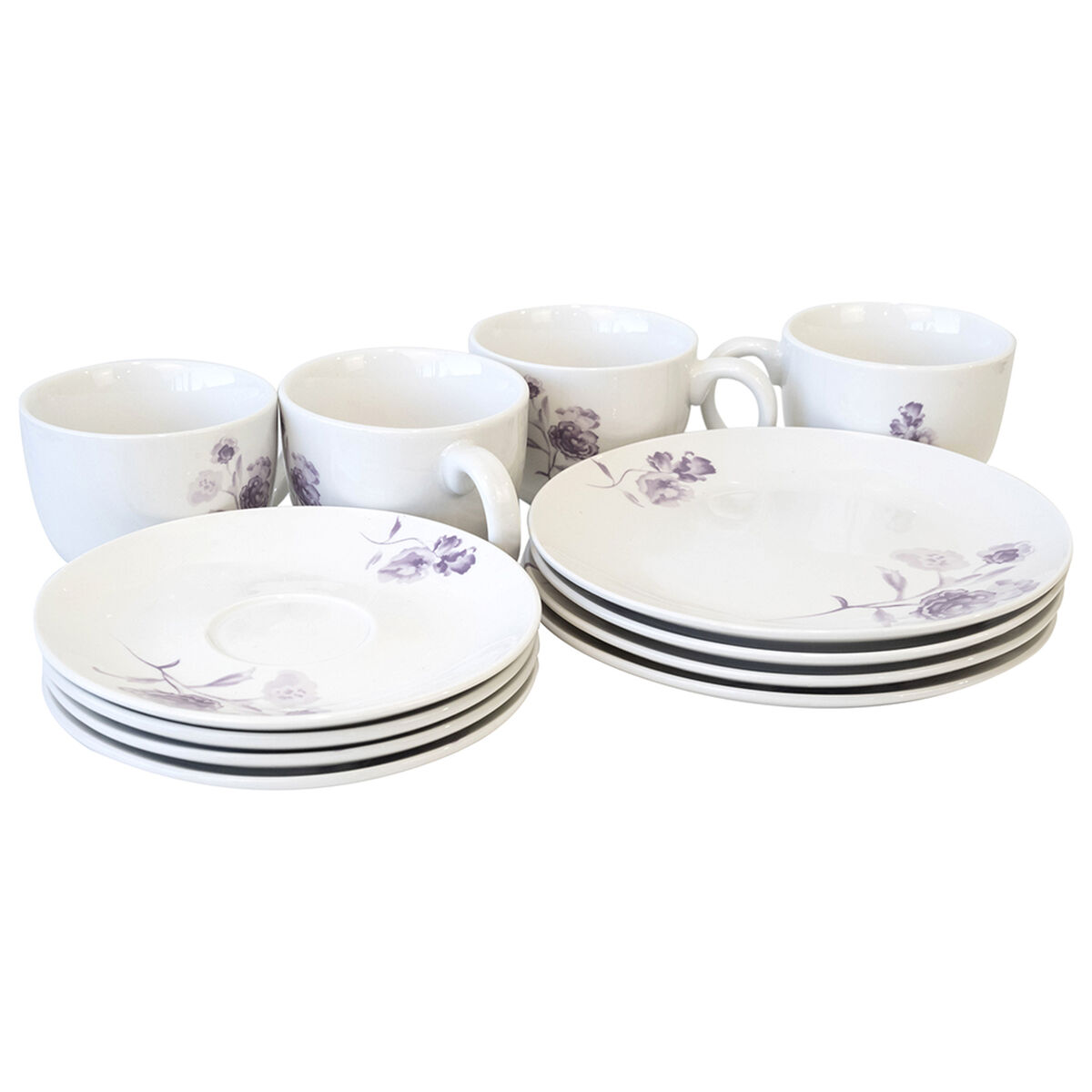 Set Vajilla Doral Adela 12 Piezas Multicolor