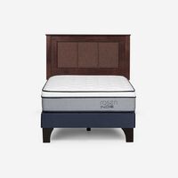 Cama Europea Rosen 1 Plaza Pratta + Respaldo Rachel
