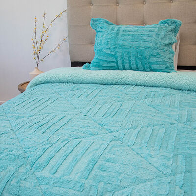 Imagen 2 del producto Cubrecama Doral 1,5 Plazas Turquesa Senses