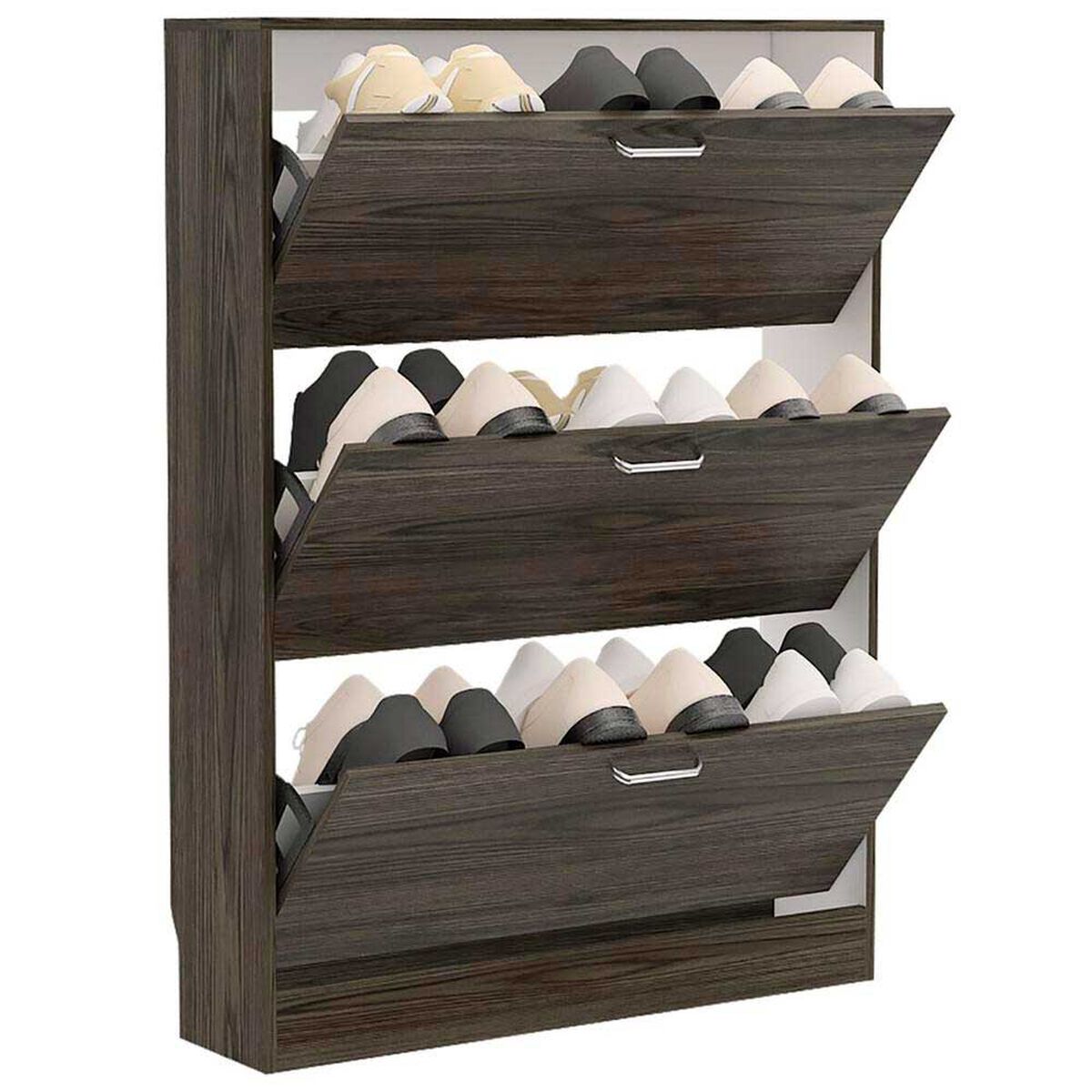 Zapatero TuHome Z-94 3 Cajones Co&ntilde;ac/Blanco