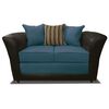 Juego de Living Elegant Detail Minesota Sofá 3 Cuerpos + Sofá 2 cuerpos + Sillón 1 Cuerpo Azul