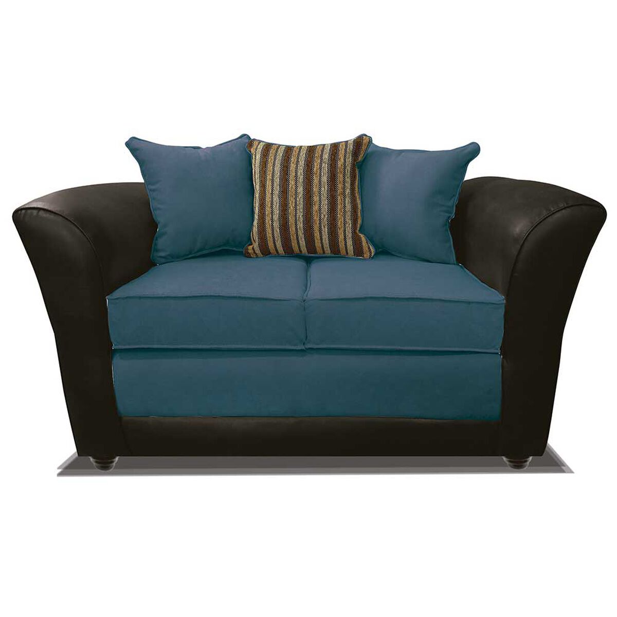 Juego de Living Elegant Detail Minesota Sofá 3 Cuerpos + Sofá 2 cuerpos + Sillón 1 Cuerpo Azul