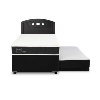 Imagen 1 del producto Cama Nido CIC 1,5 Plazas Ortopedic + Respaldo Gales Negro