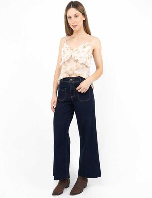 Imagen 2 del producto Jeans Wide Leg Mujer Zibel Azul
