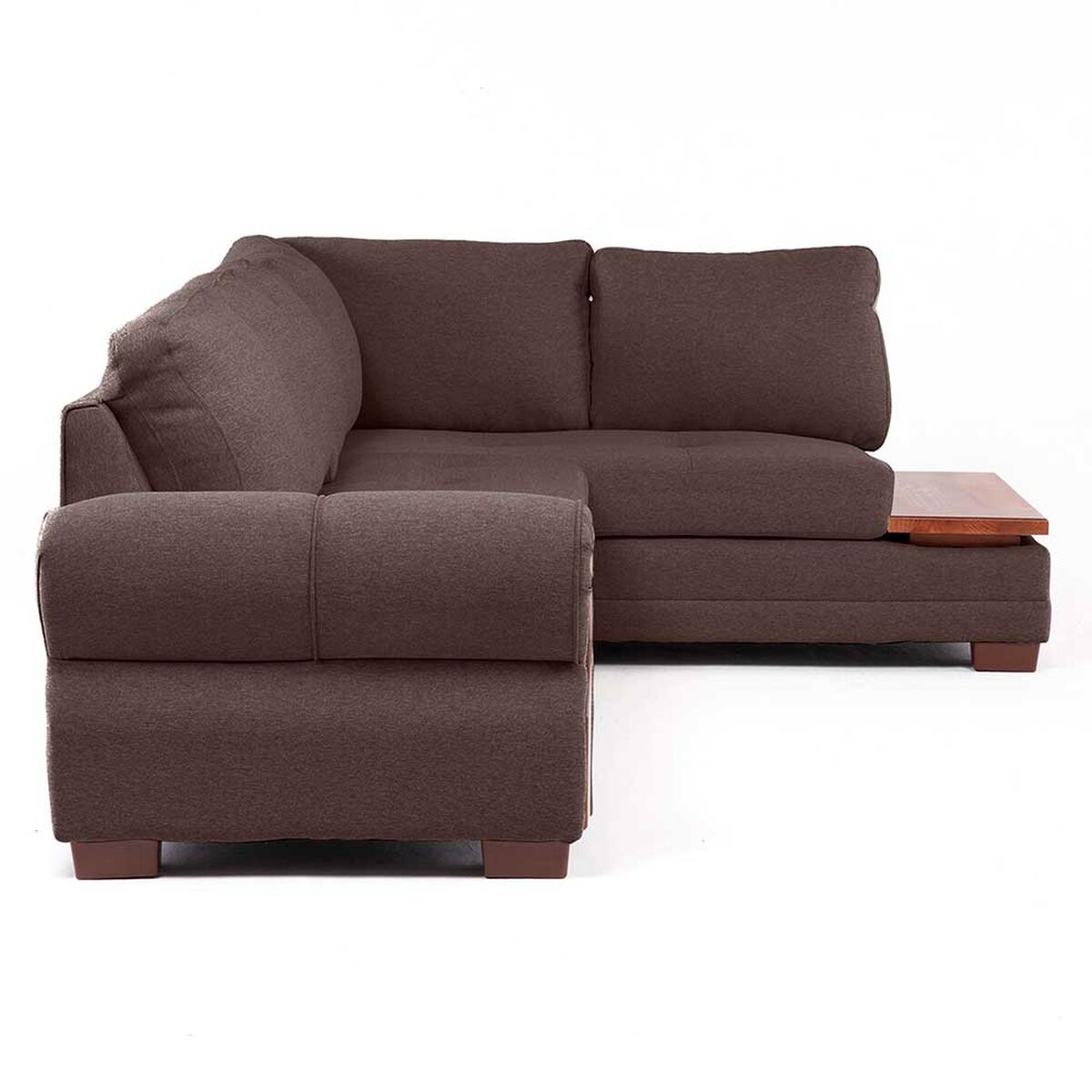 Sof&aacute; Seccional Living Factory Michigan 6 Cuerpos Caf&eacute;