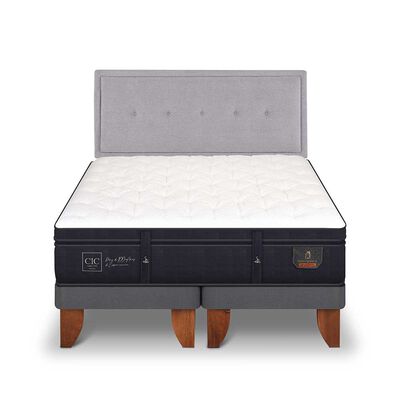 Cama Europea CIC Base Dividida King Súper Premium + Respaldo
