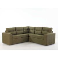 Sofá Seccional Kea Liverpool 5 Cuerpos Cañamazo Verde