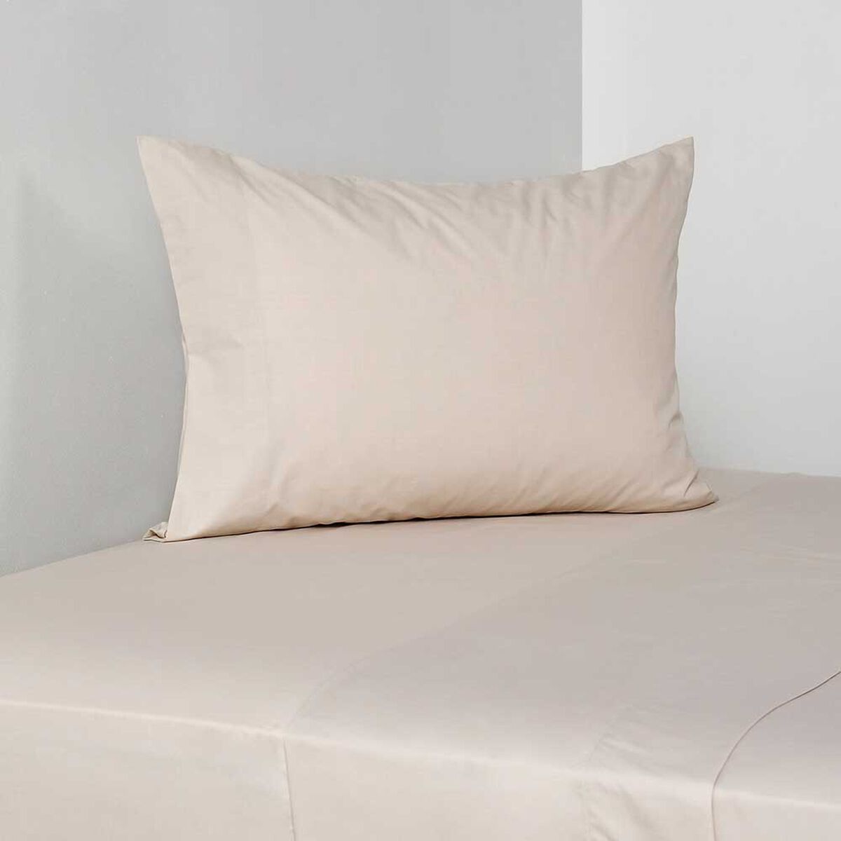 Juego de Sábanas Elements & Co 180 Hilos 1,5 Plazas Liso Taupe
