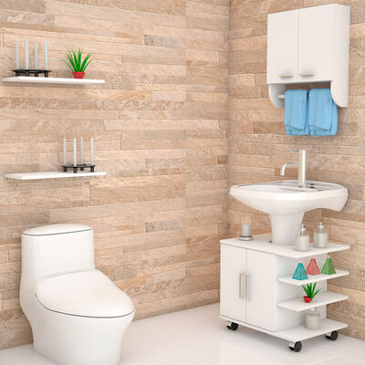 Mueble Lavamanos + Gabinete Organizador TuHome