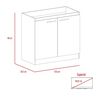Combo Mueble Superior + Mueble Inferior TuHome Manchester Wengue