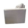 Juego de Living Kea Nize Sofá 3 Cuerpos + Dos Pouf 1 Cuerpo Cañamazo Beige