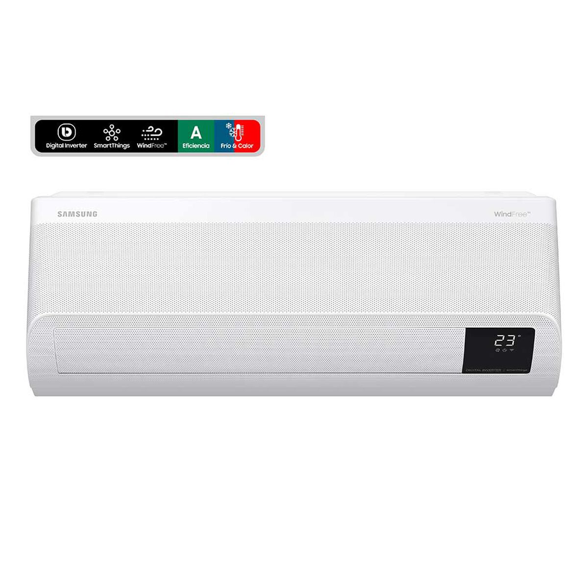 Aire Acondicionado Samsung AR12BSEAMWK/ZS Wind-Free Inverter 12000 BTU Frío-Calor WiFi