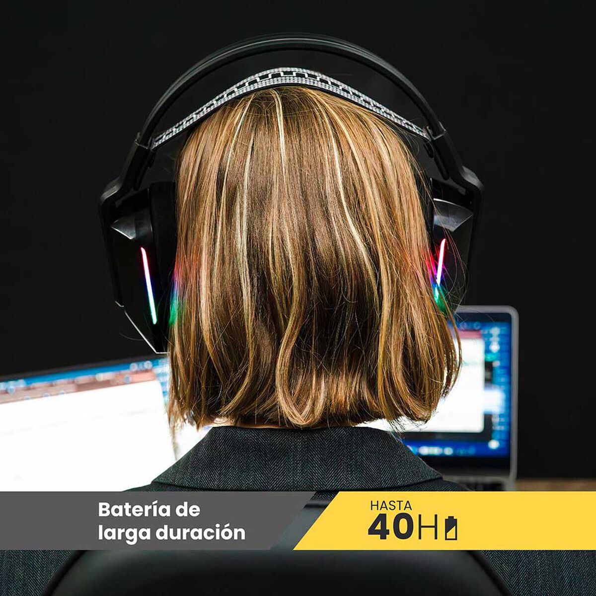 Audífono Gamer Inalámbrico Zenit Elite Bluetooth Rgb LEVO