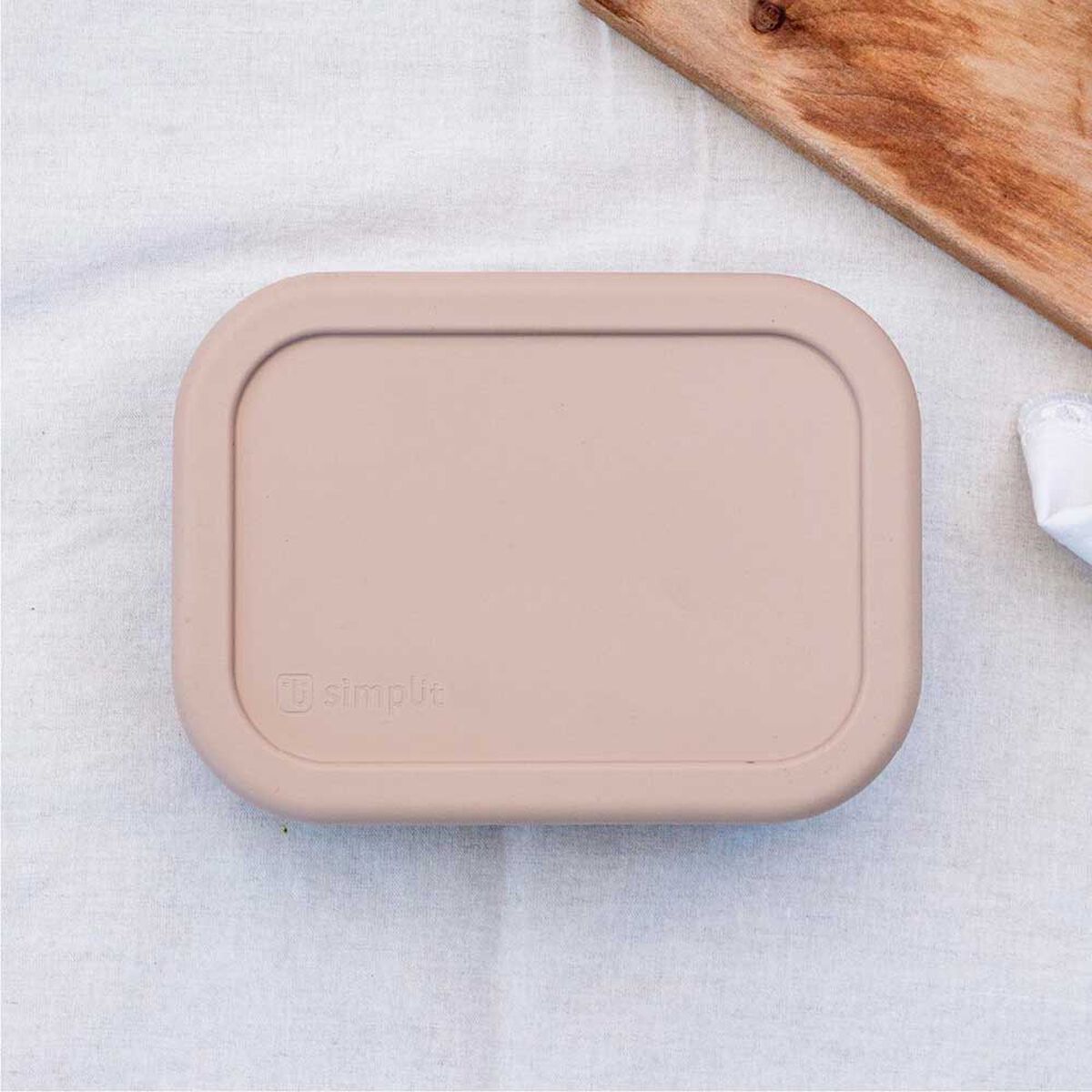 Contenedor Herm&eacute;tico Simplit Bento Box 600ml Beige