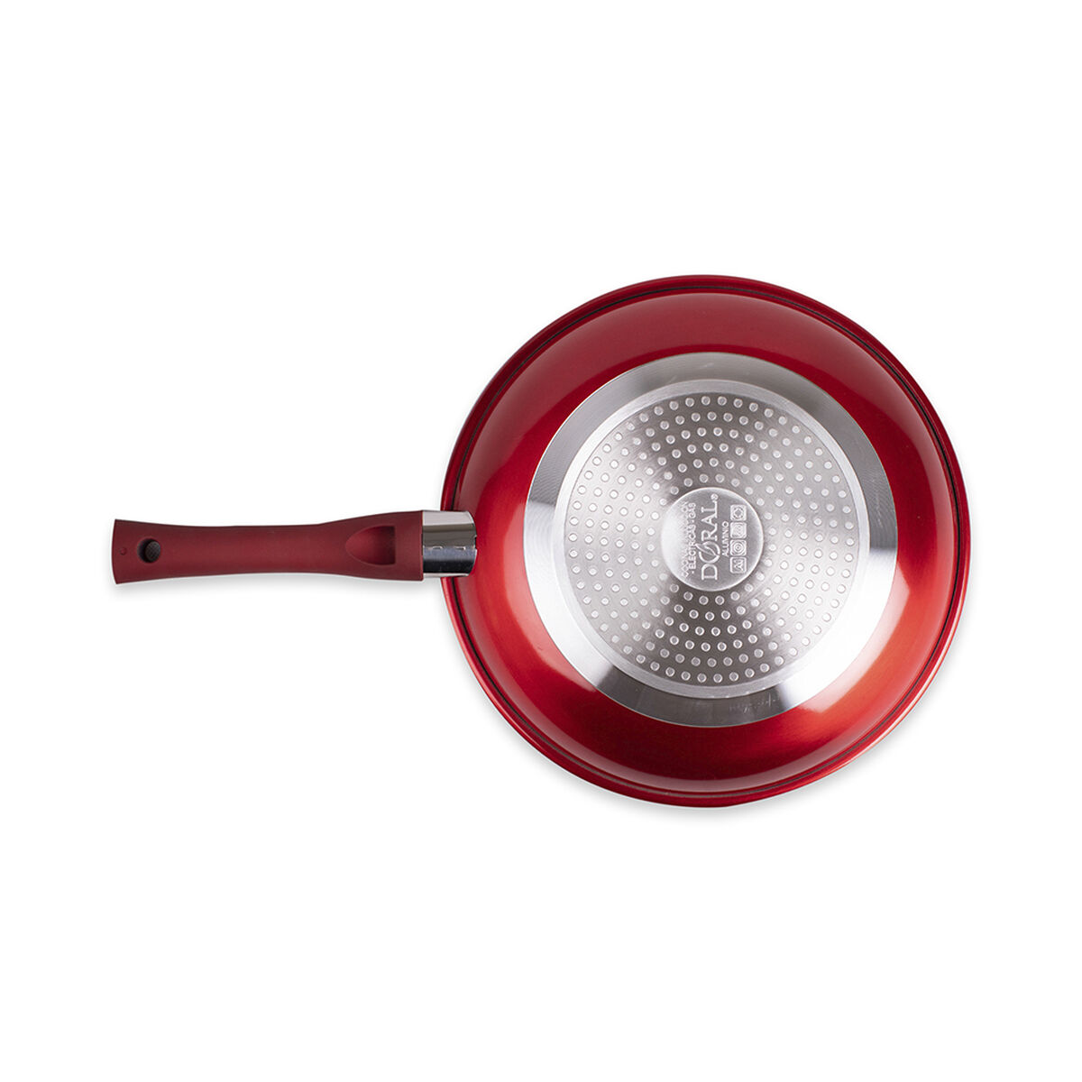 Sartén Acero Inoxidable Doral Montecarlo 26 cm Rojo
