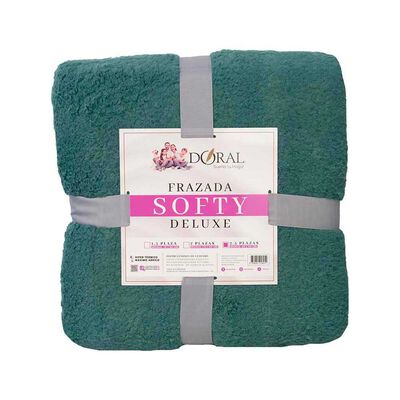 Imagen 1 del producto Frazada Poliéster Doral King Deluxe Verde