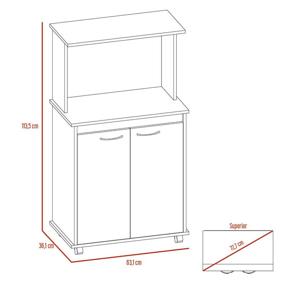 Mueble Cocina 36 + Barra de Cocina + Optimizador TuHome Kitchen