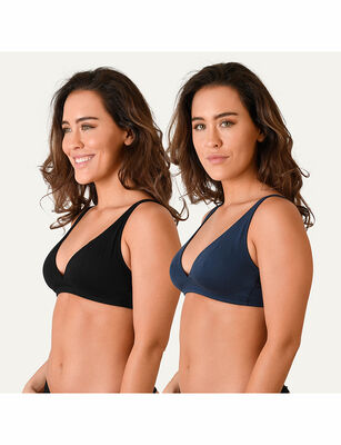 Imagen 1 del producto Pack 2 Sostenes Natural Cover Flores NEGRO