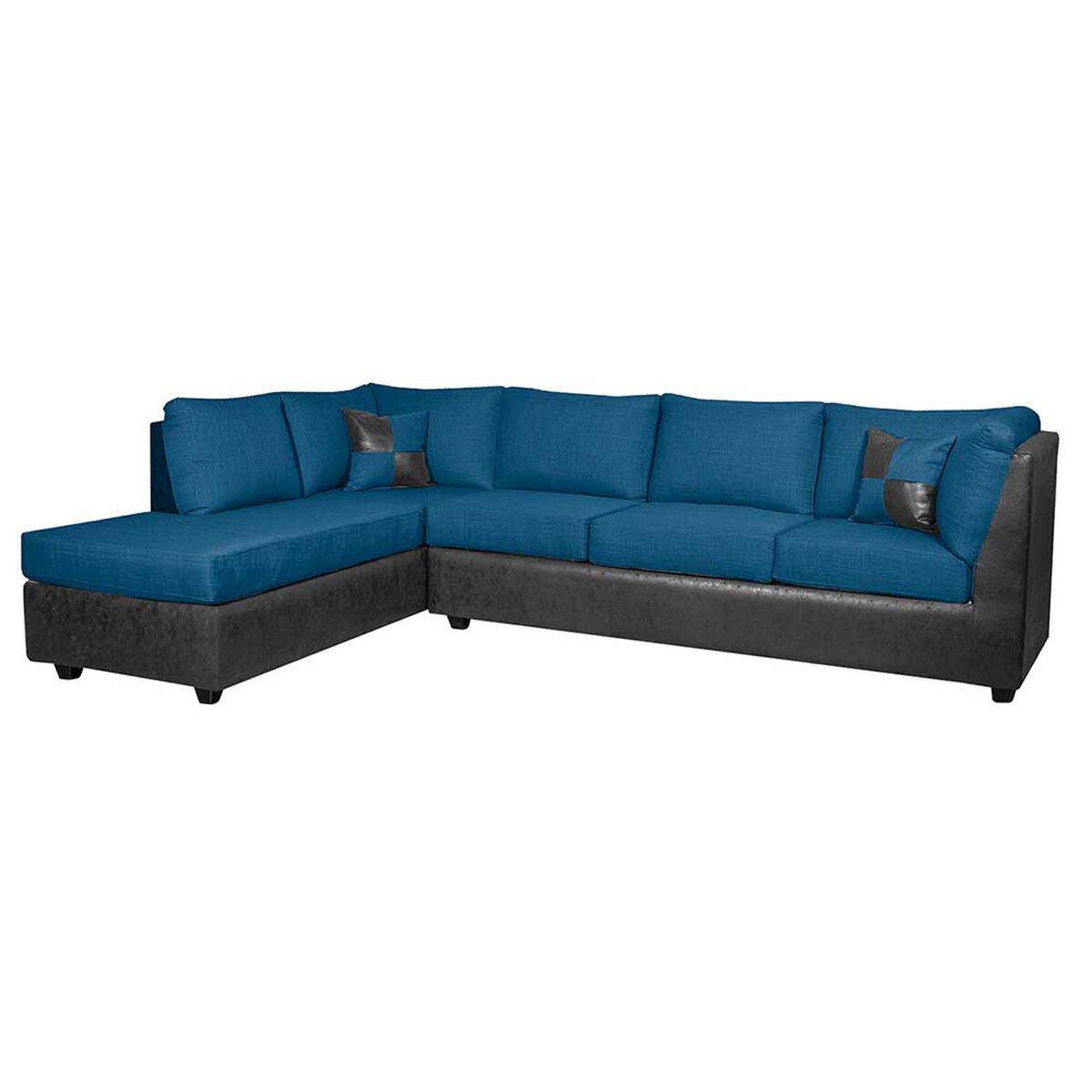 Seccional Black Factory Donato 3 Cuerpos Azul