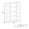 2 Estantes 45 cm + Estante 4 Repisas TuHome Home Wengue