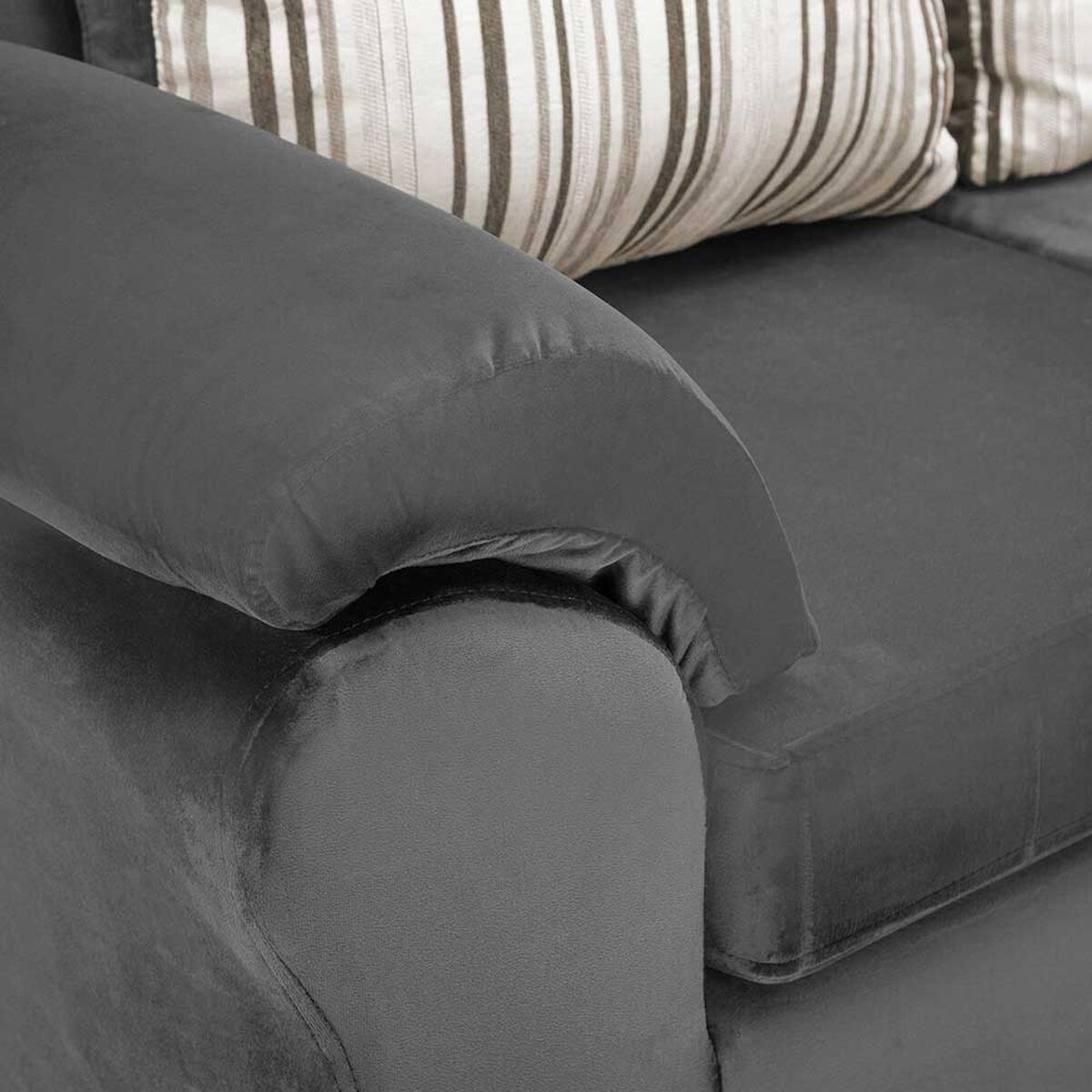 Sofá Seccional Muebles MPR Cattaleya 5 Gris