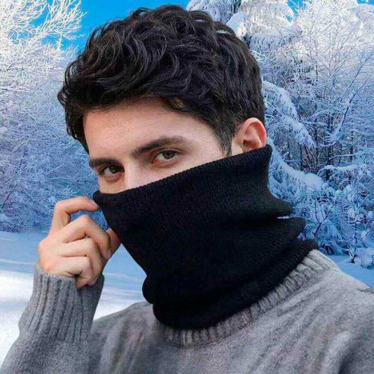 Cuello T&eacute;rmico Negro Pro Outdoor