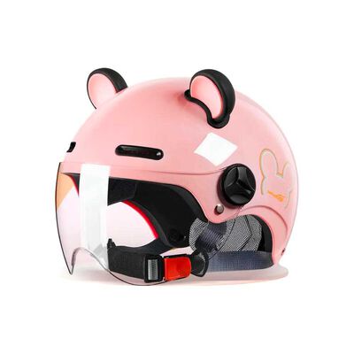 Casco Bicicleta LuBabycas Cool para Niños S Rosado