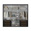 Closet Di Poretti Design Veneto 6 Puertas 6 Cajones Gris