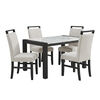 Juego de Comedor Daniels 4 Sillas Belice Blanco