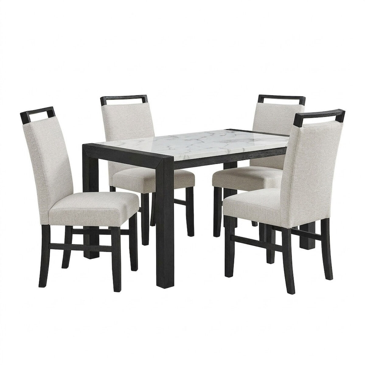 Juego de Comedor Daniels 4 Sillas Belice Blanco