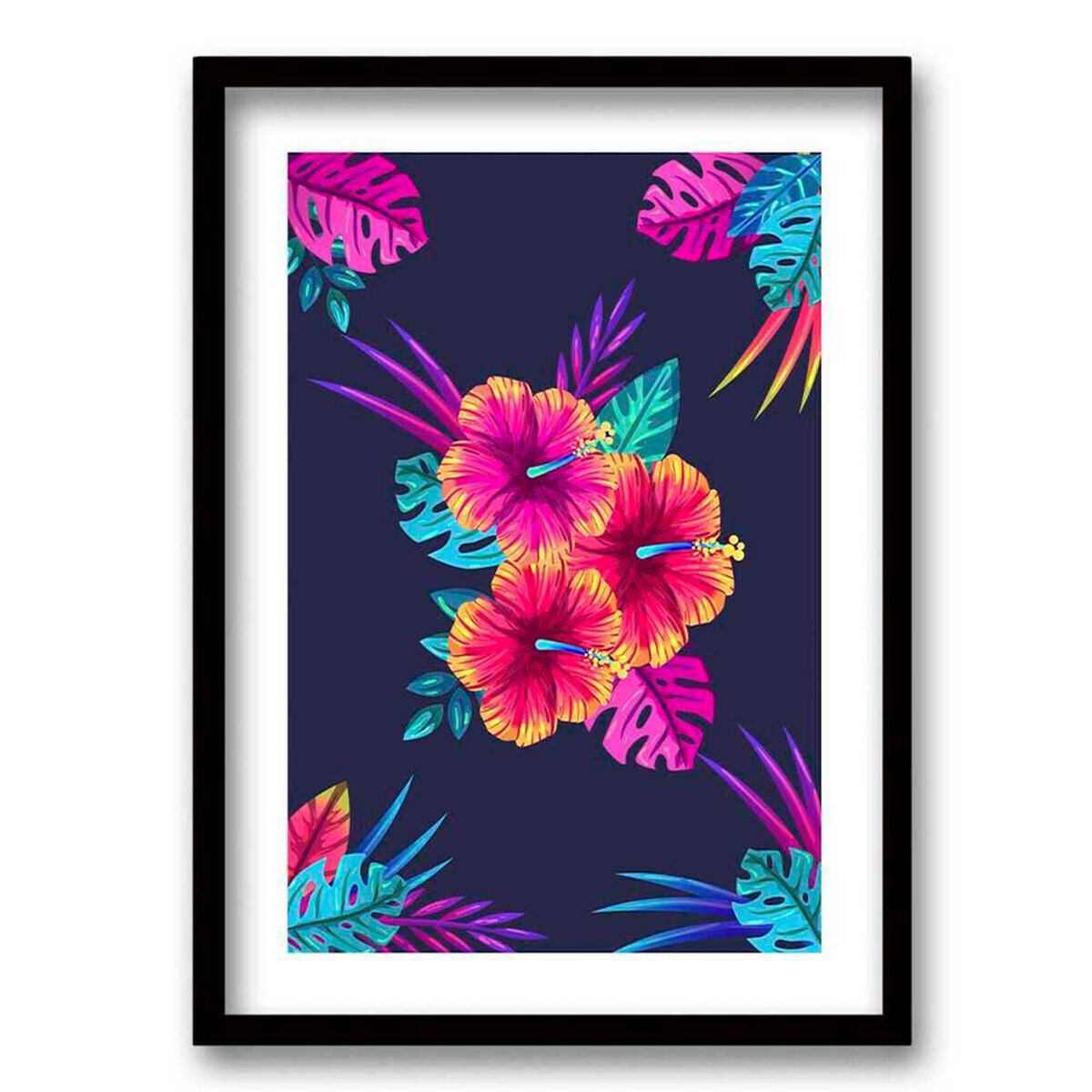 Cuadro Decorativo Retela Tropical Lines 40 x 30 cm