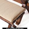 Juego de Comedor Latam Home Sevilla Burgos 2 Sillas + 2 Bancas Lino Natural