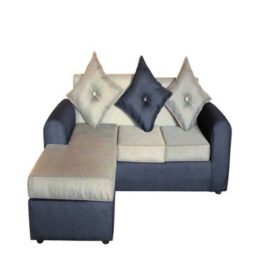 Imagen 1 del producto Sofá Seccional Diseño A&M Home Marcia 4 Cuerpos Negro Beige