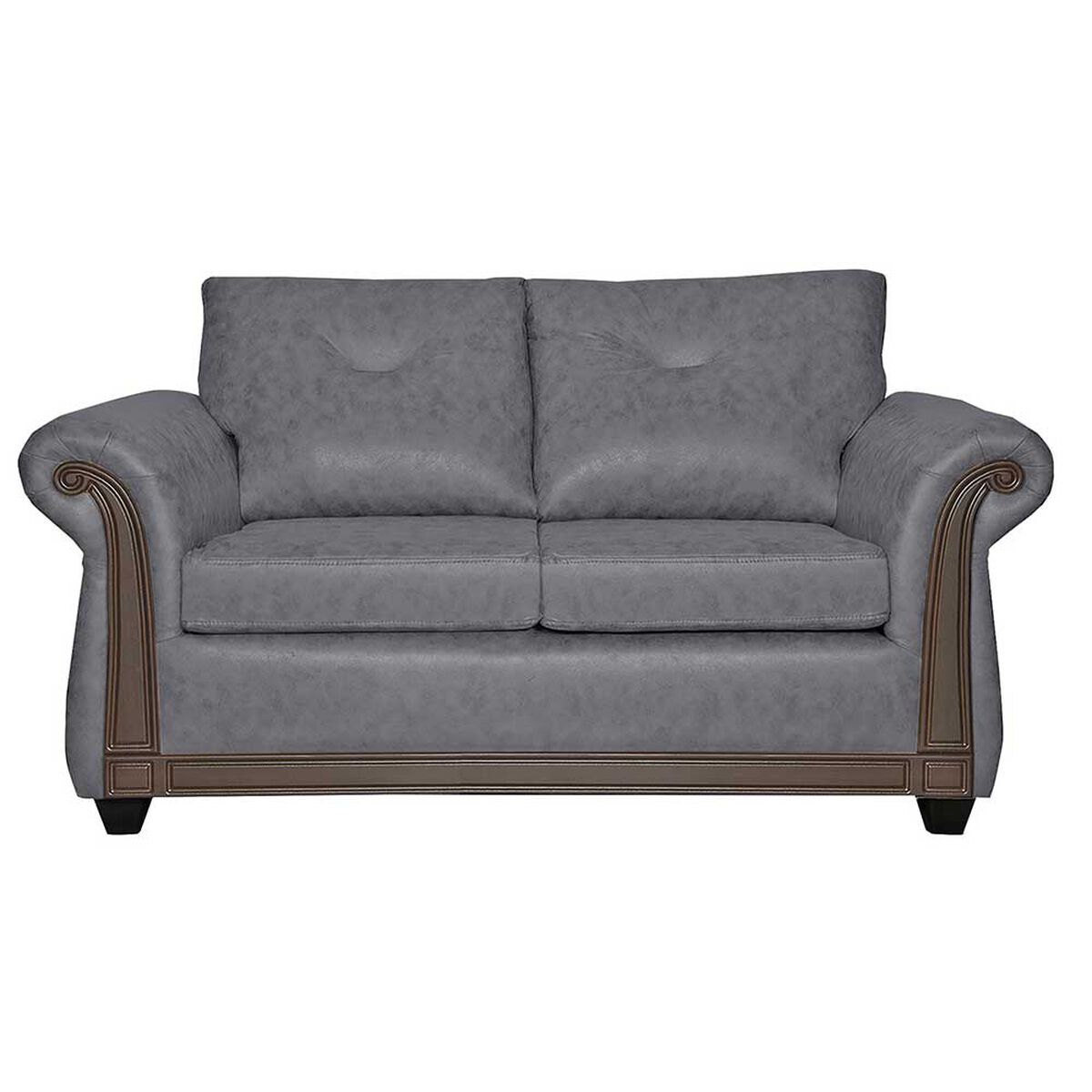 Sof&aacute; Black Factory Bristol 2 Cuerpos Gris