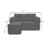 Sofá Seccional Muebles MPR Queen 3 Café