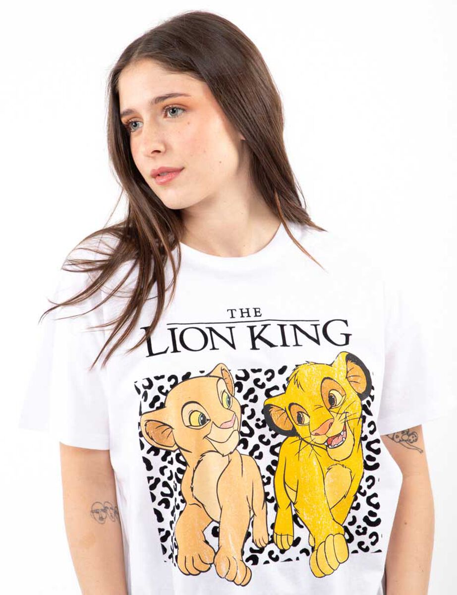 Polera Dibujos Animados Manga Corta Mujer Icono