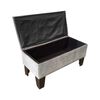 Banqueta Baúl Derecho Muebles HVM Ban Gris