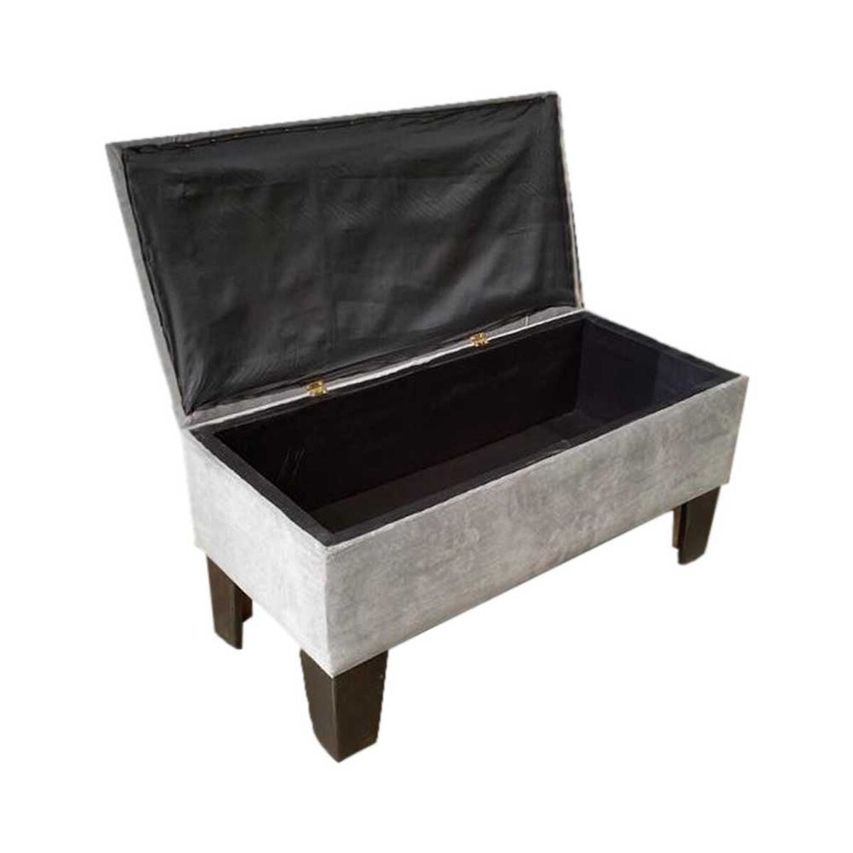 Banqueta Baúl Derecho Muebles HVM Ban Gris