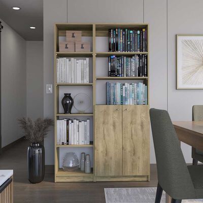 Imagen 1 del producto Estante 45 cm + Estante 2 Puertas TuHome Home Macadamia