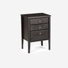 Cama Europea Rosen Base Dividida 2 Plazas Tempo + Respaldo + 2 Veladores Nolita Grafito