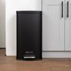 Basurero Negro Mate con Pedal Simple Cook 30 L